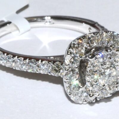 UB8592LSWBH53 - 14K White Gold Engagement Ring