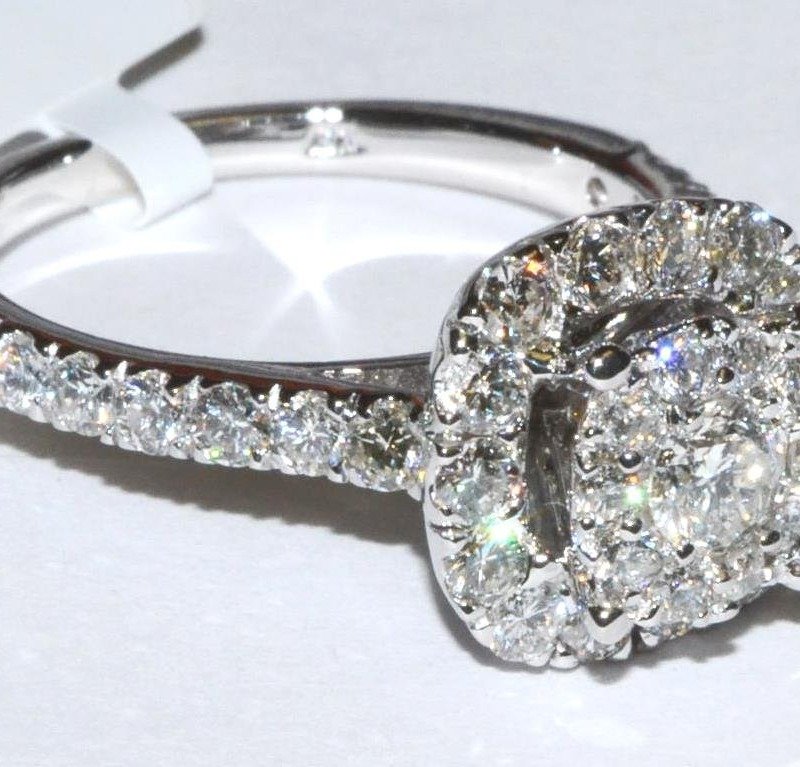 UB8592LSWBH53 - 14K White Gold Engagement Ring