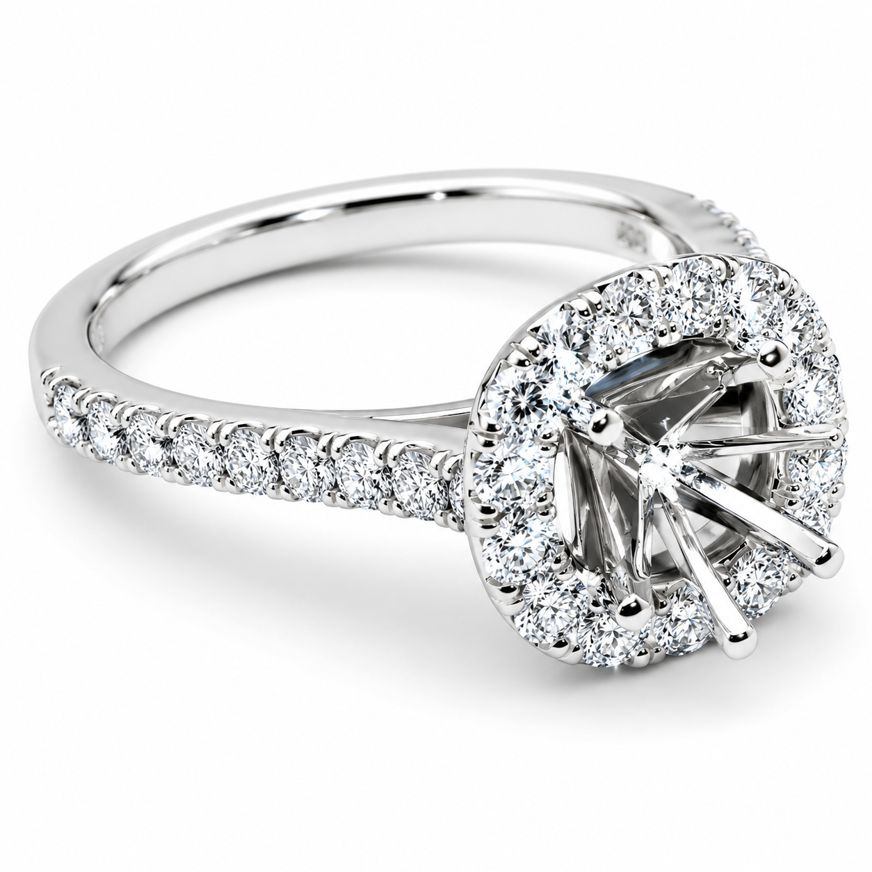 UB8592SMW -14K White Gold