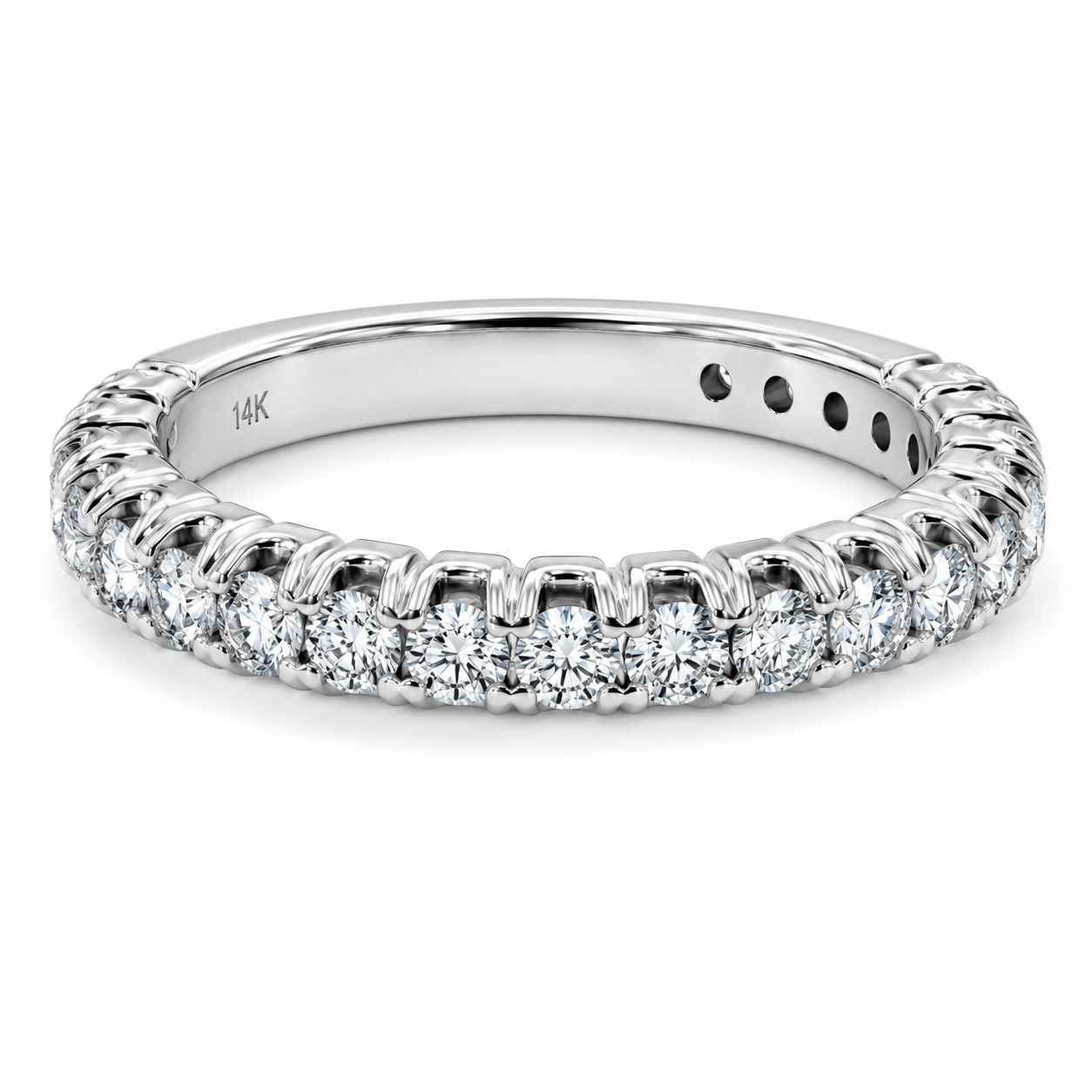 UB8691LEW53 -White Gold Wedding Band