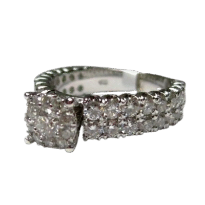 UB8692LSWBH - 14K White Gold Engagement Ring