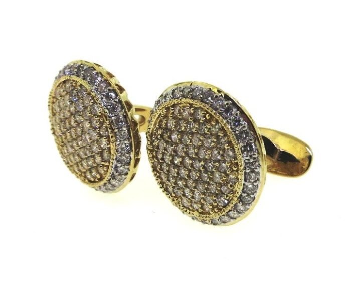 14K Yellow Gold Cufflink - UB8697CY