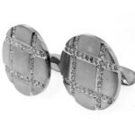 14K White Gold Cufflink - UB8698CW