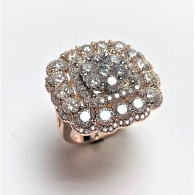 UB8716FRP - 18K White Gold Semi Mount Ring