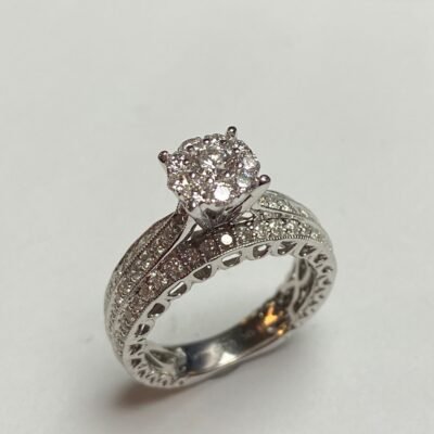 UB8762LW/SH - 14K White Gold Engagement Ring