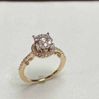 UB8811LSYBH - 14K White Gold Engagement Ring