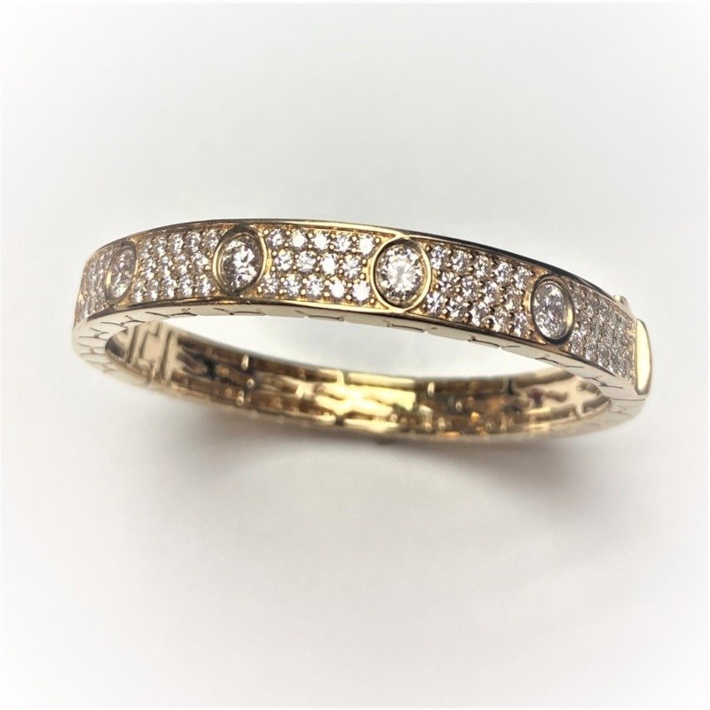 UB8843BGY - 14K White Gold Bangle