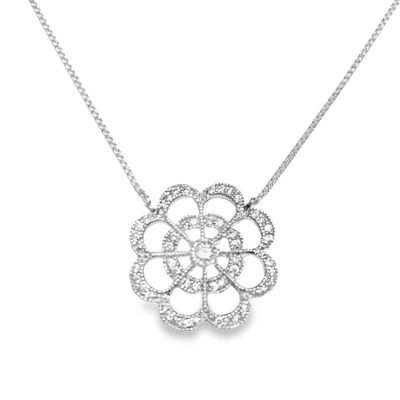 UB8849NW - 14K White Gold Necklace