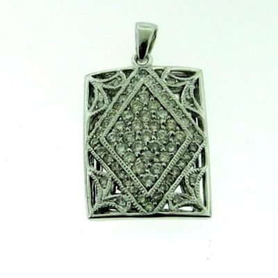 UB8851PW - 14K White Gold Pendant