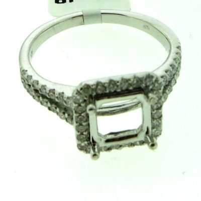 UB8870SMW - 14K White Gold Semi Mount Ring
