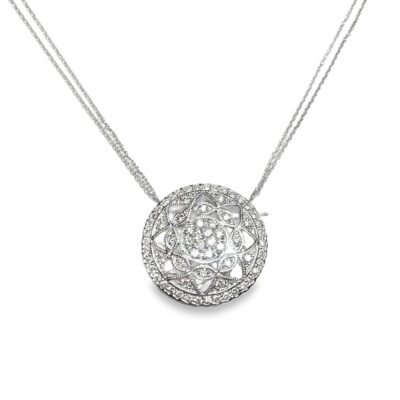 UB8889NW - 14K White Gold Necklace