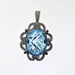 UB8908PWBT - 14K White Gold Pendant