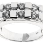 UB9012 - 14K White Gold Gents Ring