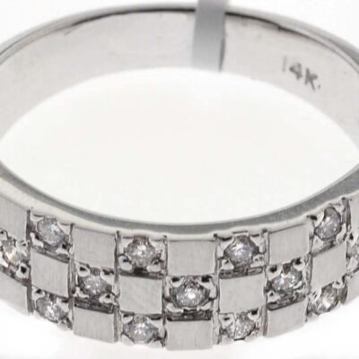 UB9188GW - 14K White Gold Gents Ring