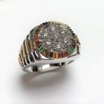 UB9244GMWY23 - 14K White Gold Ring