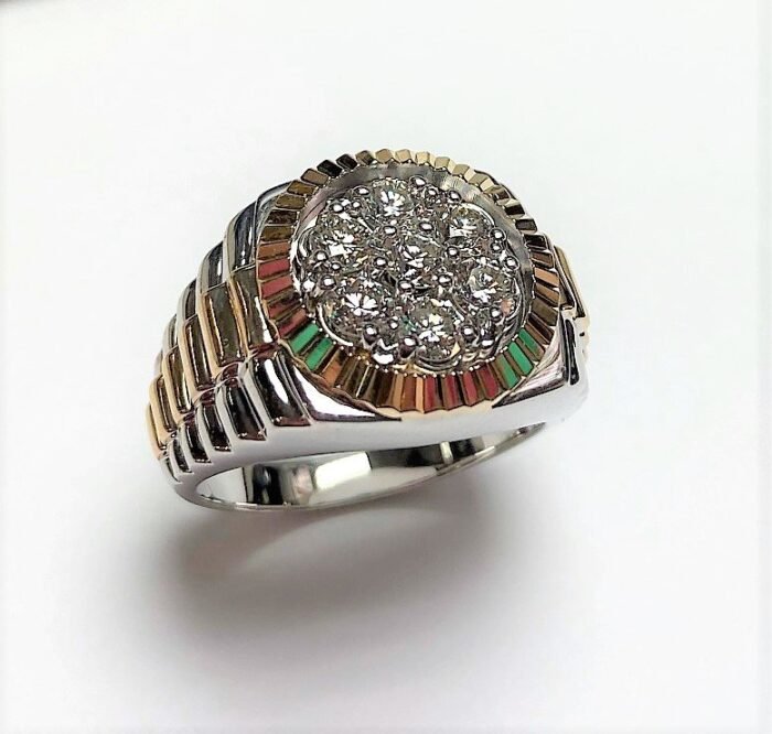UB9244GMWY23 - 14K White Gold Ring