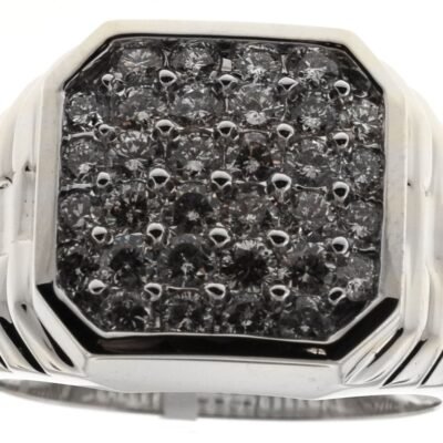 UB9277GW - 14K White Gold Gents Ring
