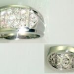 UB9315GRW - 14K White Gold Gents Ring