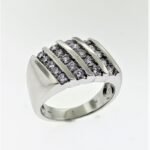 UB9340GW76 - 14K White Gold Gents Ring