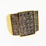 UB9417GY - 14K Yellow Gold Gents Ring