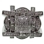 UB9560 -  White Gold Gents Ring