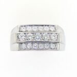 UB9627GW - 14K White Gold Gents Ring