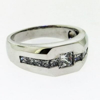 UB9683GW - 14K White Gold Gents Ring