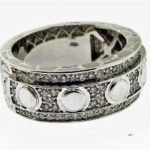 UB9709GW - 14K White Gold Gents Ring