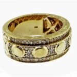 UB9709GY - 14K White Gold Gents Ring