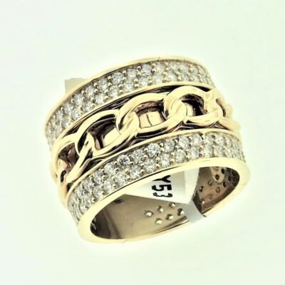UB9743GY53-1 - 14K White Gold Gents Ring