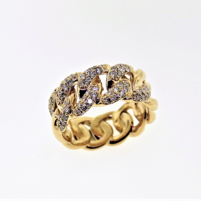 UB9744GKY53 - 14K White Gold Gents Ring