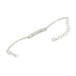 UBV6972BRW - 14K White Gold Bracelet