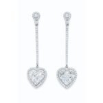 SJE28723EW - 14K White Gold Dangle Earrings