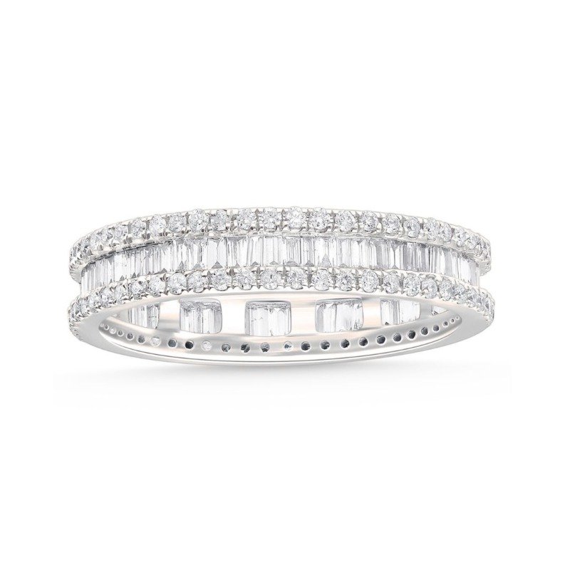 KR103462W1-6 - 14K White Gold Eternity Band
