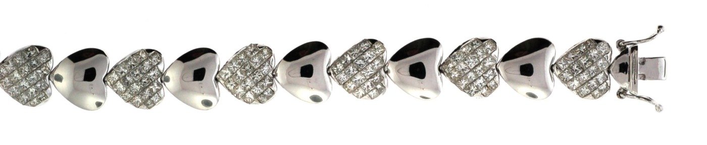 UBL077-B - 14K White Gold Bracelet