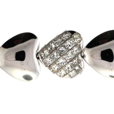 UBL077-B - 14K White Gold Bracelet