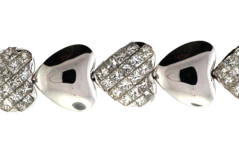 UBL077-B - 14K White Gold Bracelet