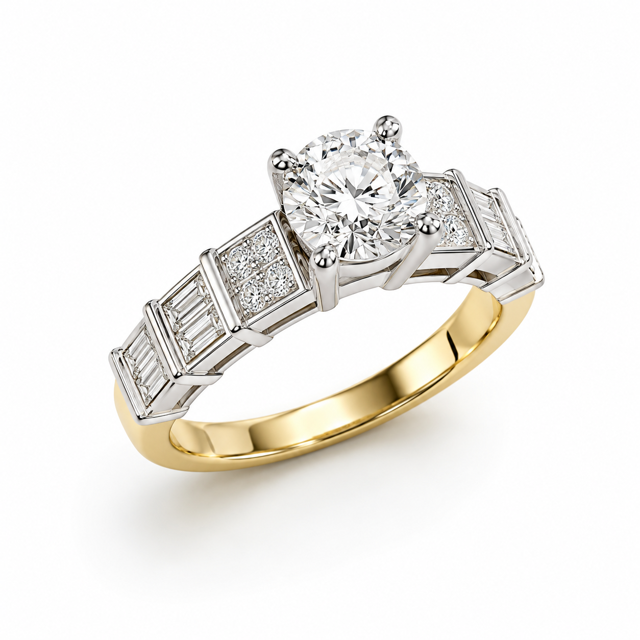 UBV0516LSYBH -Yellow Gold Engagement Ring
