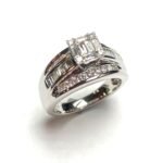 UBV2750LSW - 14K White Gold Engagement Ring