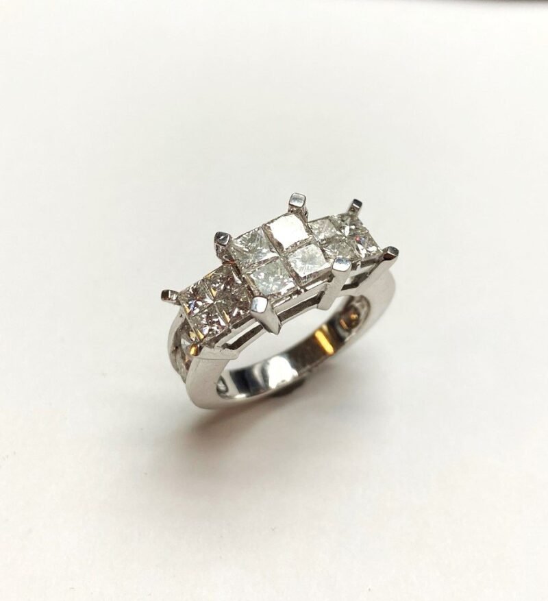 UBV3087RW - 14K White Gold Engagement Ring