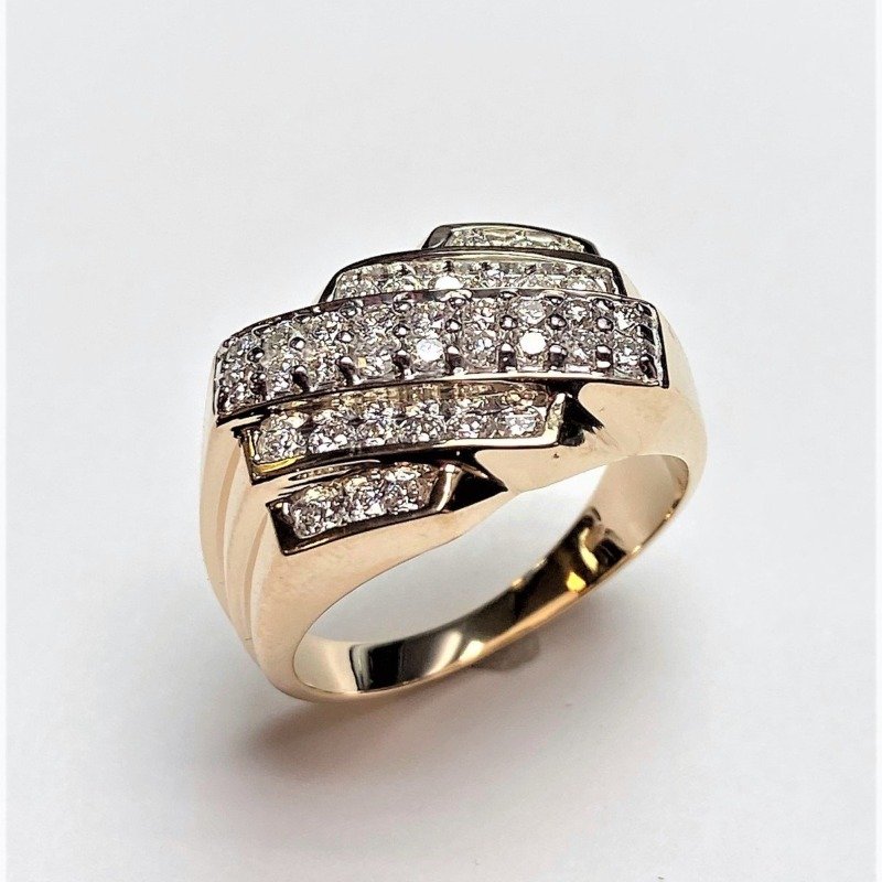 UBV3249GKY - 14K Yellow Gold Gents Ring