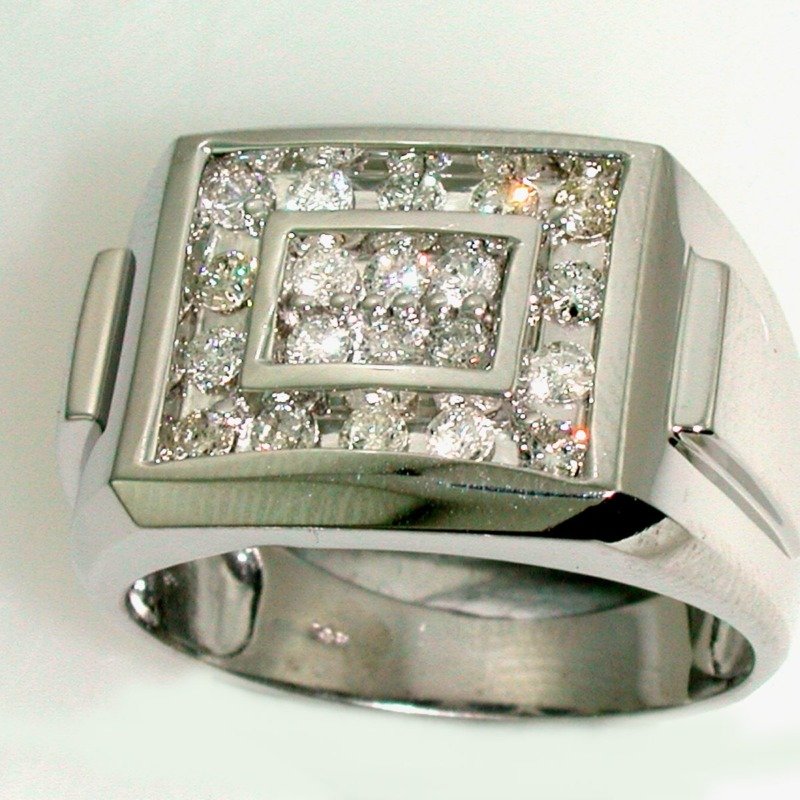 UBV3491GKW77 - 14K White Gold Ring