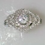 UBV3975LSWCZ - 14K White Gold Engagement Ring