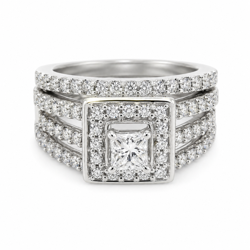 UBV4002LSTW -   Bridal Set Ring