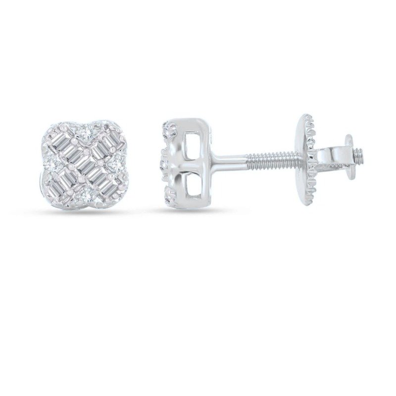 FJE2139W - 14K  Stud Earrings
