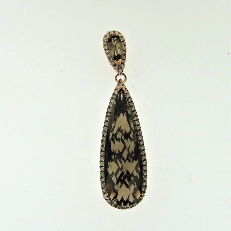 UBV6080PPSQ - 18K Rose Gold Pendant