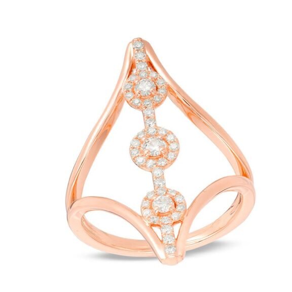 UBV6417FR-10P - 10K Rose Gold Ring