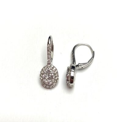 UBV6495EW - 14K White Gold Earrings