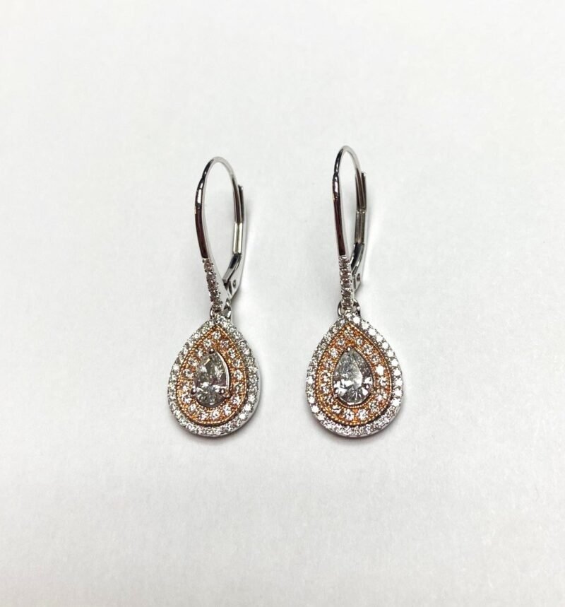 UBV6522EWY - 14K Two Tones Gold Earrings