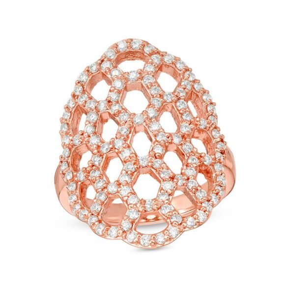 UBV6590FP - 14K Rose Gold Ring